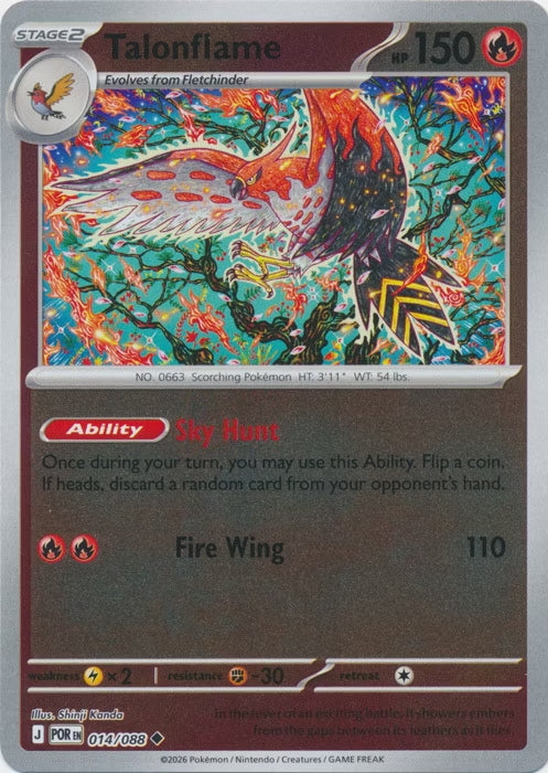 Perfect Order Talonflame #014 reverse holo